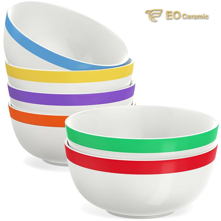 Ceramic Bowl Set with Strip