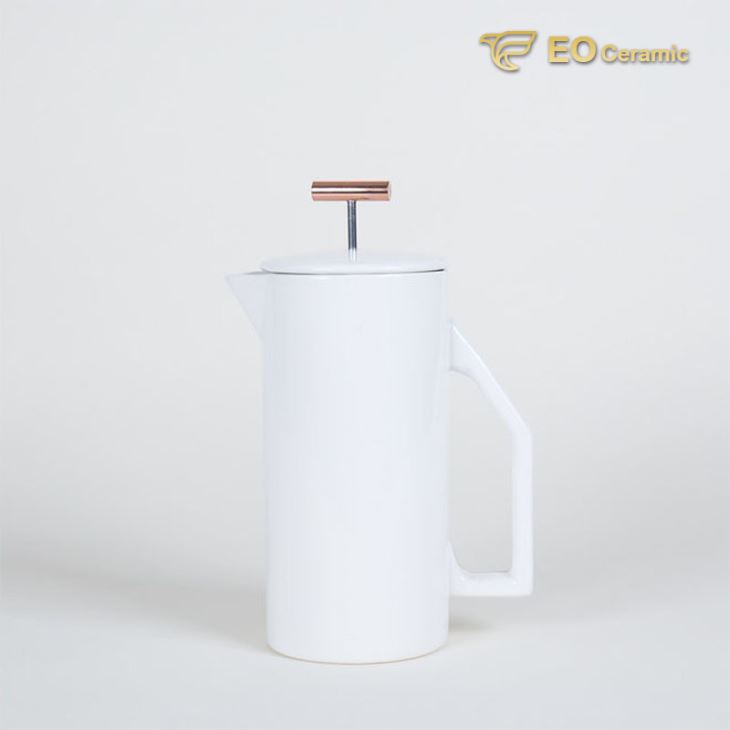 Press Ceramic Coffee Pot
