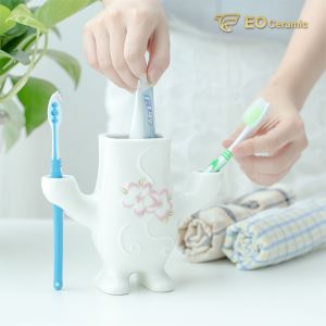 Cute Ceramic Tooth Brush Holder