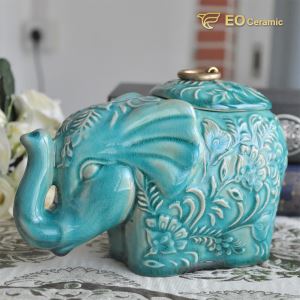 Elephant Ceramic Candy Jar