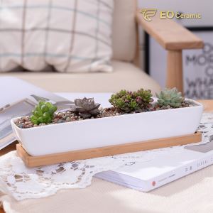 Rectangular Ceramic Plant Pot