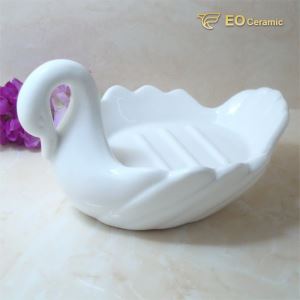 Swan Ceramic Soap Dish