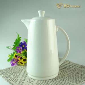 White Ceramic Water Jug With Lid