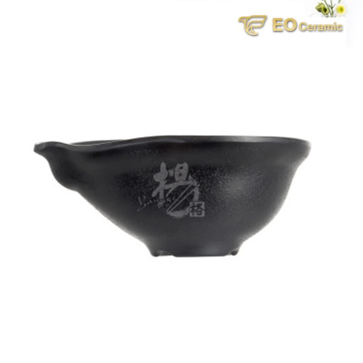 6 Inch Handle Porridge Rice Imitation Porcelain Bowl