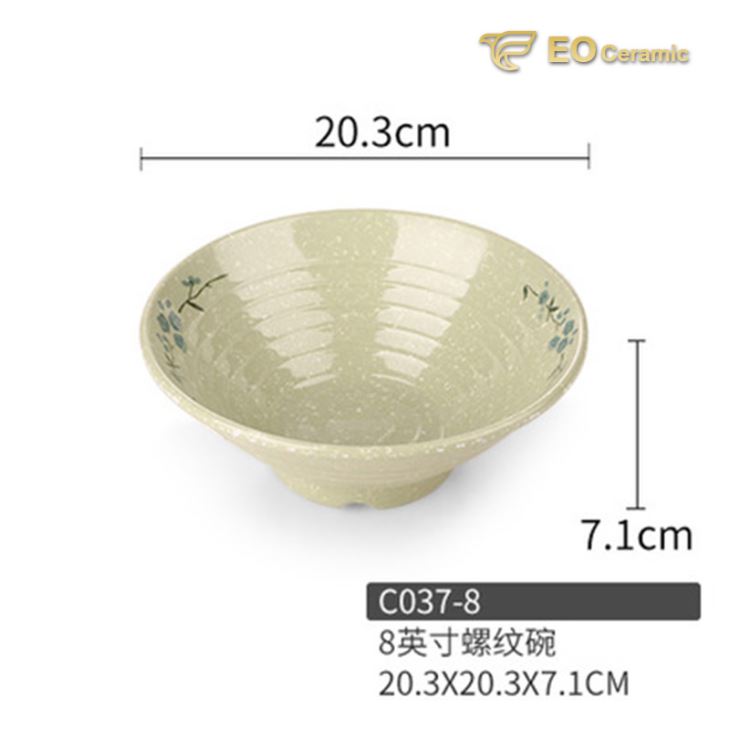 Beef Noodle Soup Bowl Imitation Porcelain Tableware