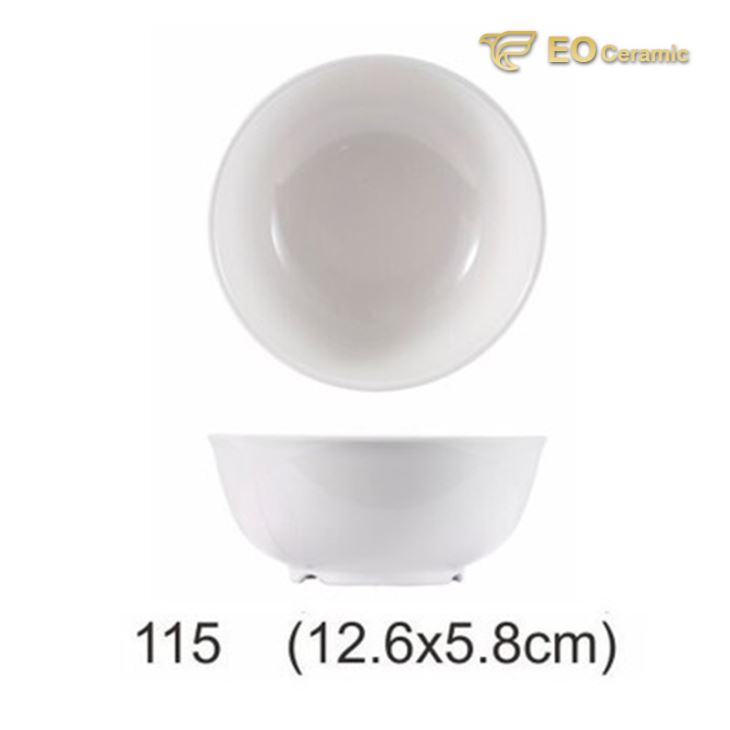 Breakfast Shop Imitation Porcelain Porridge Bowl