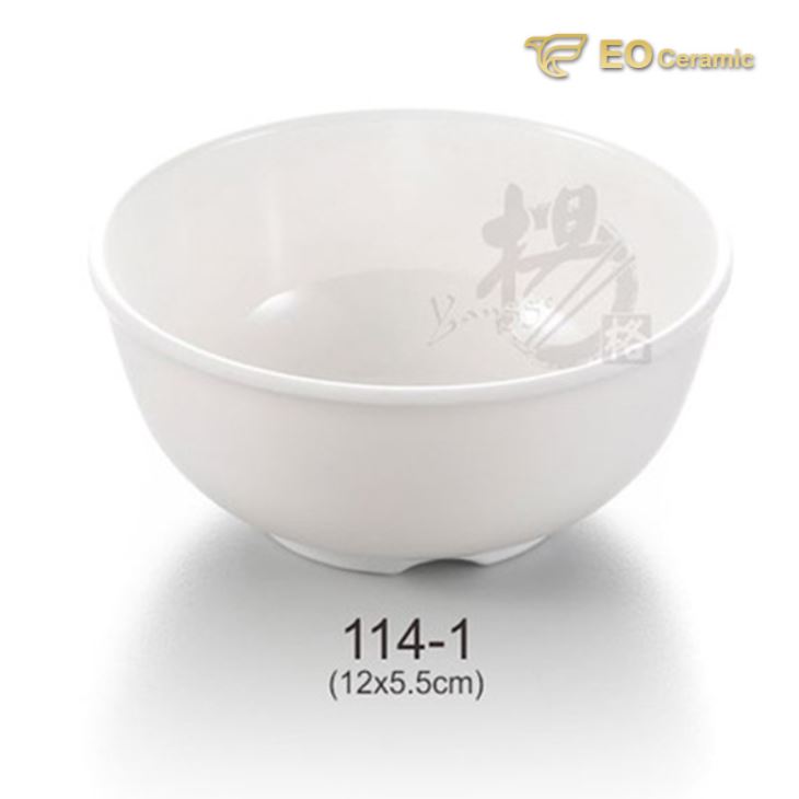 Imitation Porcelain Tableware Round Small Rice Bowl