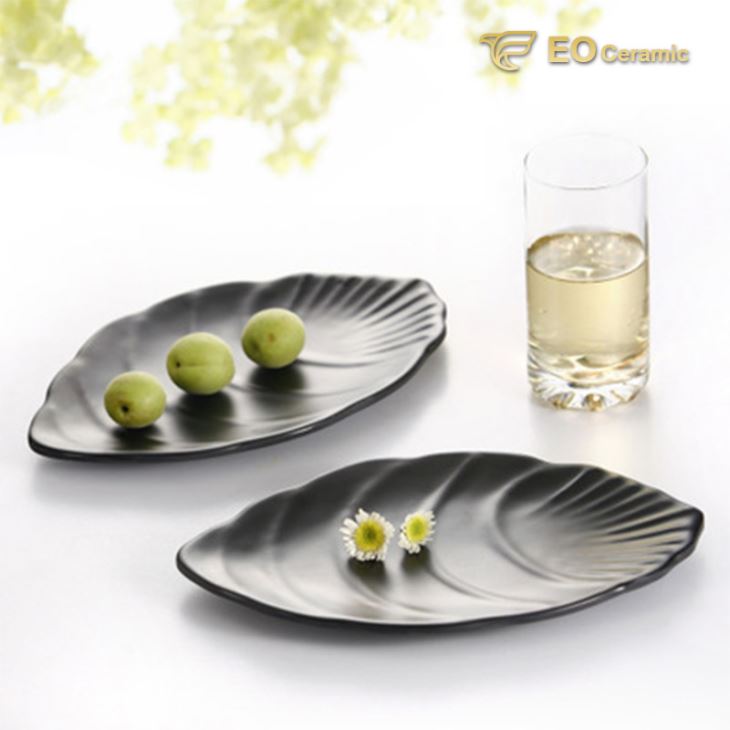 Irregular Scrub Sushi Imitation Porcelain Plate