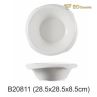 7 Inch White Large Noodles Imitation Porcelain Bowl