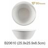 7 Inch White Large Noodles Imitation Porcelain Bowl