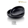 Black KTV Buffet Imitation Porcelain Dish