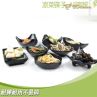 Black KTV Buffet Imitation Porcelain Dish