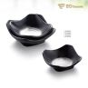 Black Matte Mustard Small Imitation Porcelain Dish