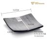 Black Matte Square Imitation Porcelain Dish