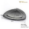 Black Matte Triangle Imitation Porcelain Dish