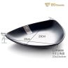 Black Matte Triangle Imitation Porcelain Dish