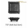 Black Seasoning Soy Sauce Imitation Porcelain Dish