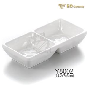 Double-grid Imitation Porcelain Flavored Dish