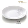 Durable Porcelain White Rectangle Powder Tray