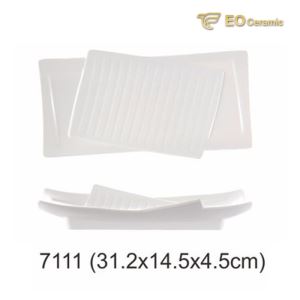 Hot Pot Restaurant Rectangle Imitation Porcelain Tray