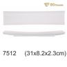 Hotel Buffet White Rectangle Imitation Porcelain Tray