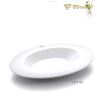 Irregular White Fan-shaped Oval Salad Plate