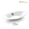 Irregular White Fan-shaped Oval Salad Plate