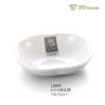 Plum Irregular Imitation Porcelain Dish