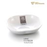 Plum Irregular Imitation Porcelain Dish