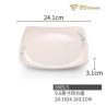 Rice Orchid Steak Quartet Imitation Porcelain Plate