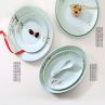 Round Household Melamine Imitation Porcelain Tableware