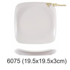 Square Drop Dessert Imitation Porcelain Plate