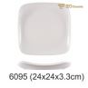 Square Drop Dessert Imitation Porcelain Plate