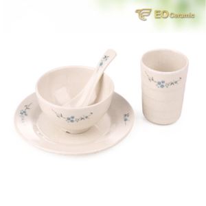 Three-piece Set Imitation Porcelain Tableware