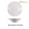 White Imitation Porcelain Thread Deep Bowl