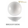 White Imitation Porcelain Thread Deep Bowl