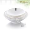 White Imitation Porcelain Thread Deep Bowl