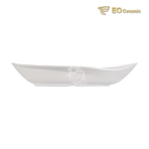 White Lip Simple Imitation Porcelain Dish