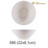 White Pointed Bottom Imitation Porcelain Bowl