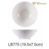 White Pointed Bottom Imitation Porcelain Bowl