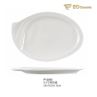 White Rectangular Ears Imitation Porcelain Tray