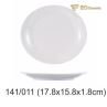 White Round Buffet Bone Dish Imitation Porcelain Dish