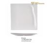 White Square Imitation Ceramic Porcelain Dish