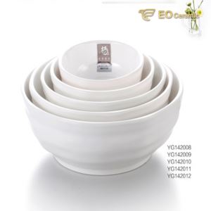 White Thread Soup Noodles Imitation Porcelain Bowl