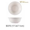 White Twill Round Imitation Porcelain Bowl