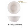 White Twill Round Imitation Porcelain Bowl